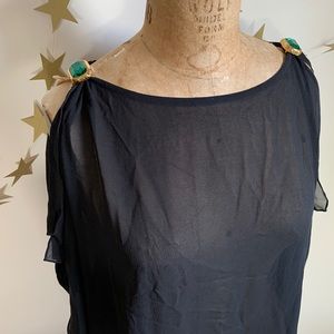 NWT Gottex silk caftan jewel flowy dress coverup